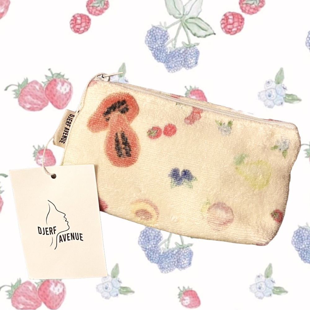 djerf avenue mini terry pouch (fruit)!
